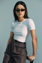 Commoners - Womens Base SS Ribbed Tee, White