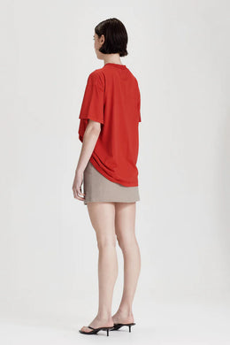 Commoners - Womens Boy Tee,  Red