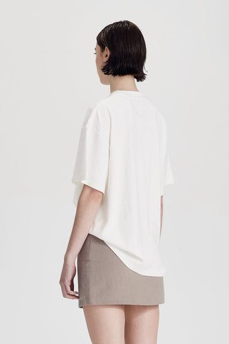 Commoners - Hemp Jersey Boy Tee, Rice White