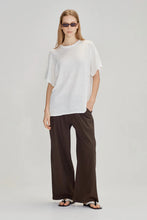 Commoners - Linen Blend Pull On Pant, Cocoa