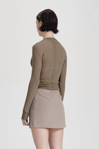 Commoners - Ultrafine LS Layer Tee, Olive