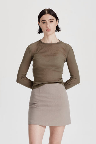 Commoners - Ultrafine LS Layer Tee, Olive