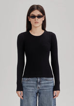 Commoners - Womens Base LS Ribbed Tee, Black