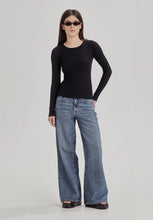 Commoners - Womens Base LS Ribbed Tee, Black