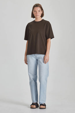 Commoners - Organic Cotton Relaxed Tee, Cocoa