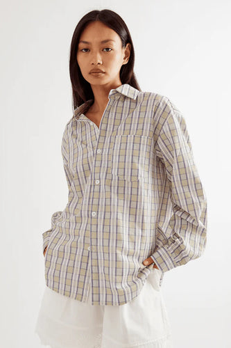 Commonplace - Greenwood Button Down Shirt, Sage