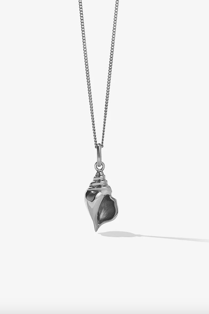 Meadowlark - Conch Charm Necklace, Sterling Silver