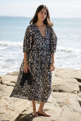 Sophie - Cotton Midi Dress, Coast