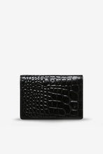 Status Anxiety - Easy Does it Wallet, Black Croc Emboss