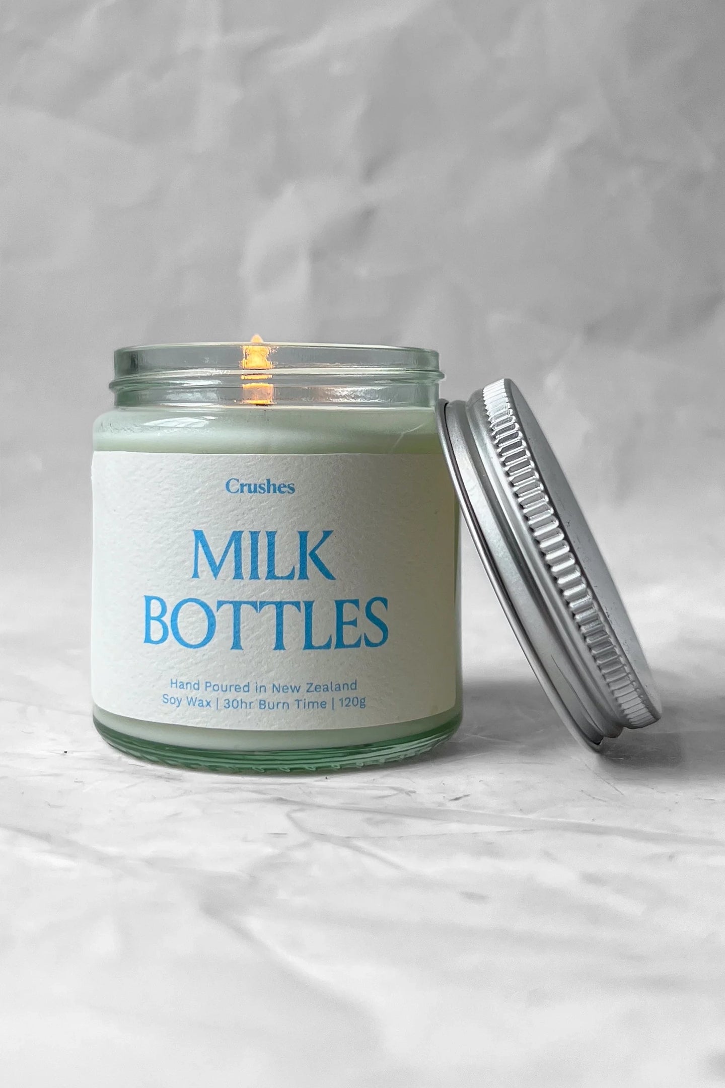 Crushes - Milk Bottles Candle, 120g