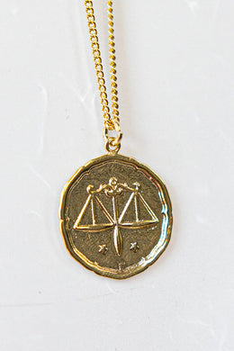Crushes - Star Sign Pendant Necklace, Libra