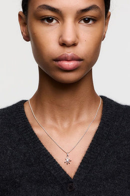 Meadowlark - Daisy Charm Necklace, Sterling Silver