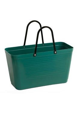 Hinza - Large Eco Plastic Hinza Tote, Dark Green