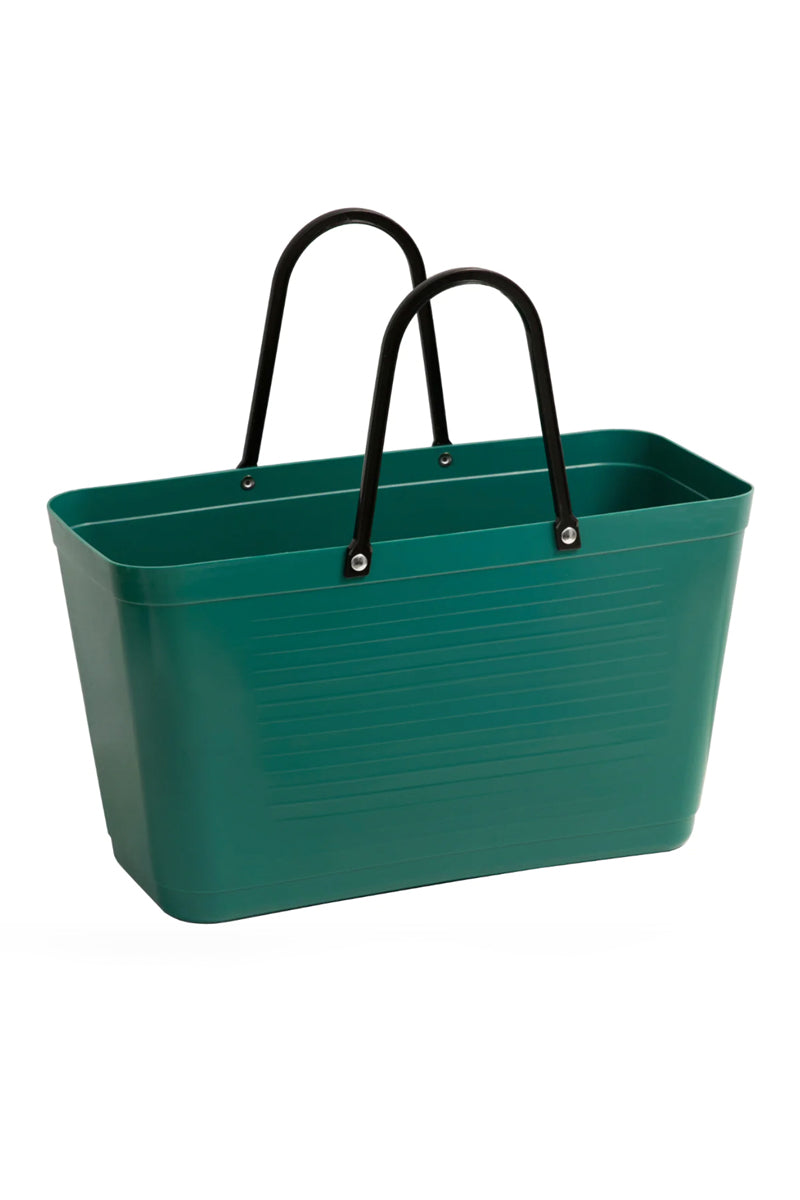 Hinza - Large Eco Plastic Hinza Tote, Dark Green