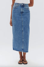 Assembly Label - Denim Maxi Skirt, Dark Stone