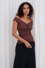 Dominique Healy - Niveah Tee, Chocolate Rib