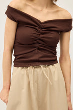 Dominique Healy - Niveah Tee, Chocolate Rib