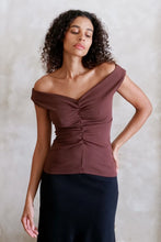 Dominique Healy - Niveah Tee, Chocolate Rib