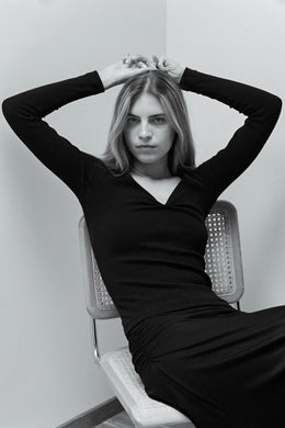 Dominique Healy - Jillian Longsleeve, Black Rib