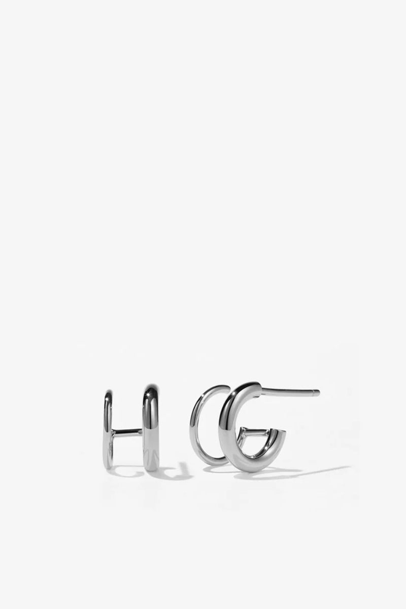 Meadowlark - Hera Double Hoop Earrings, Sterling Silver