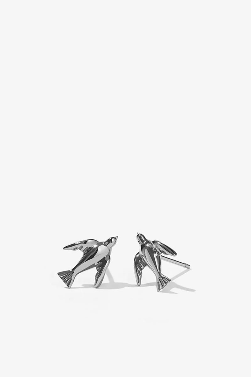 Meadowlark - Dove Stud Earrings, Sterling Silver