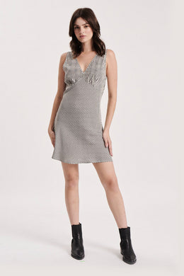 Rollas - Eliza Mini Capri Stripe Dress, Faded Black