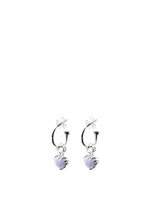 Stolen Girlfriends Club Jewellery - Love Anchor Earrings, Sterling Silver/ Blue Lace Agate