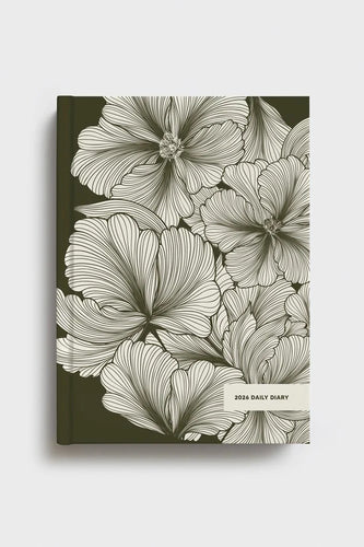 Father Rabbit - Daily Diary 2026, Olive Deco