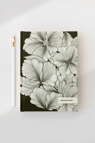 Father Rabbit - Daily Diary 2026, Olive Deco