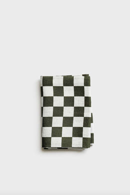 Lettuce - Tea Towel, Micro Checkers Olive