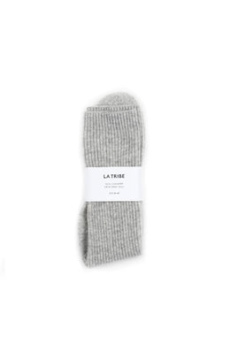 La Tribe - Cashmere Bed Sock, Grey Marle