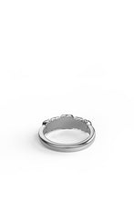 Stolen Girlfriends Club Jewellery - Halo Cluster Ring, Onyx / Silver