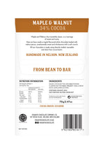 Hogarth Chocolate Makers - Maple & Walnut Chocolate Bar, 70g