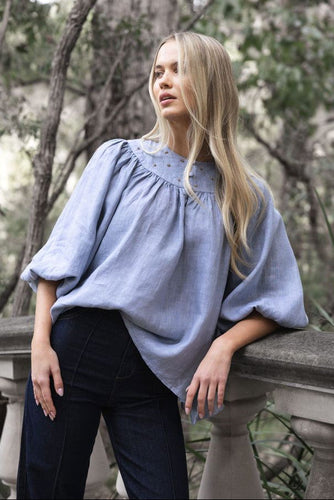 Humidity - Baroque Blouse, Misty Grey