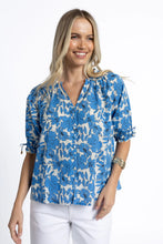 Humidity - Fleur Blouse, Blue/ Stone