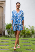 Humidity - Fleur Blouse, Blue/ Stone