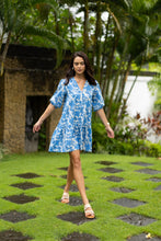 Humidity - Fleur Smock Dress, Blue/ Stone