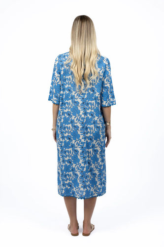 Humidity - Fleur Ziggy Dress, Blue/ Stone