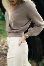 Humidity - Mika Wrap Top, Mocha
