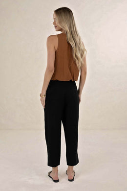 Humidity - Huxe Linen Pant, Black