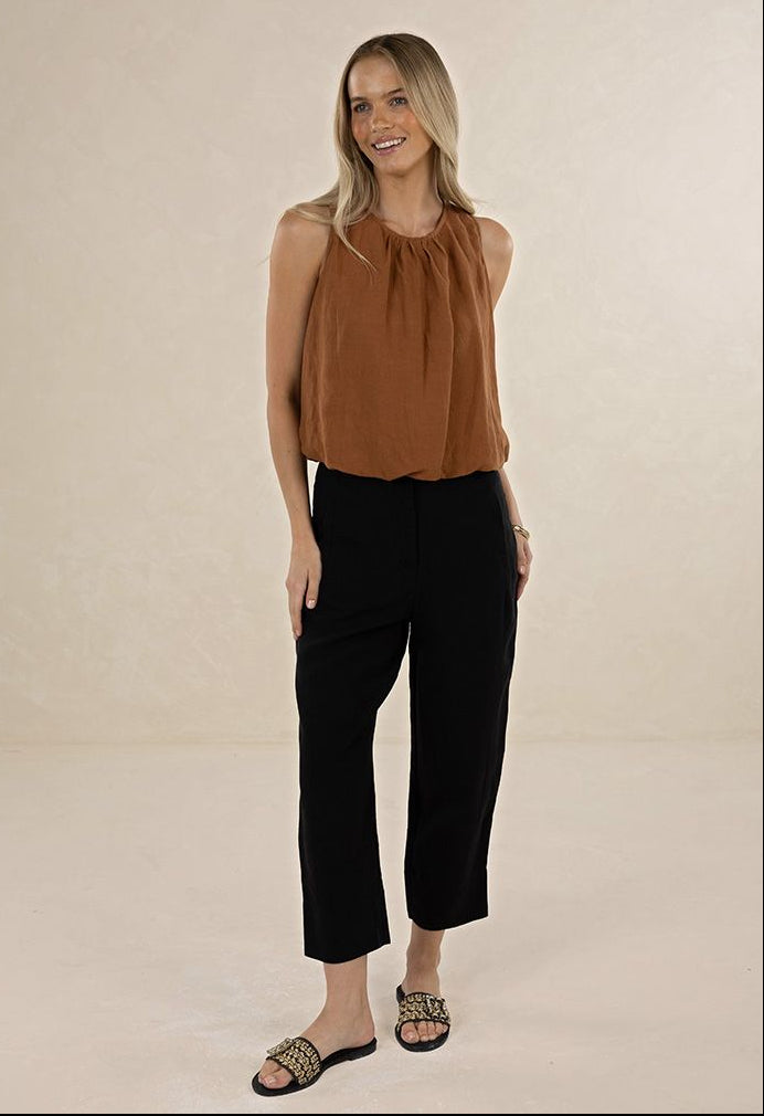 Humidity - Huxe Linen Pant, Black