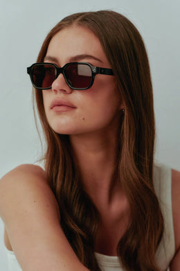 Isle Of Eden - Jamie Sunglasses, Black/ Brown