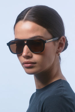 Isle Of Eden - Remi Sunglasses, Black/Brown