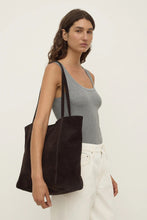 Assembly Label - Paige Suede Tote Bag, Ganache