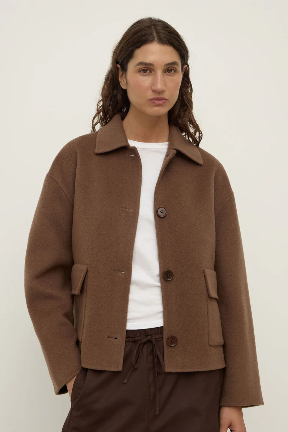 Assembly Label - Mya Wool Jacket, Milk Choc