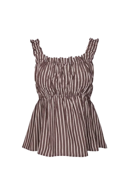 Ruby - Trulli Top, Brown Stripe