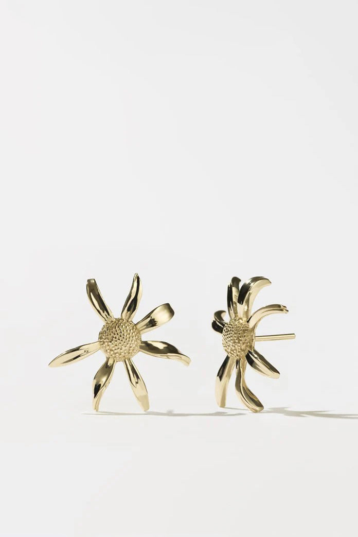 Meadowlark - Daisy Earrings Medium, Gold Plated