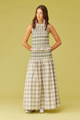 Ruby - Anastasia Tank, Sage Tartan