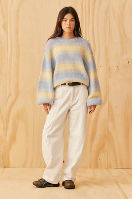 Ruby - Josie Sweater, Blue Butter Stripe