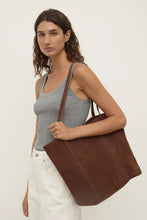 Assembly Label - Paige Suede Tote Bag, Amaro